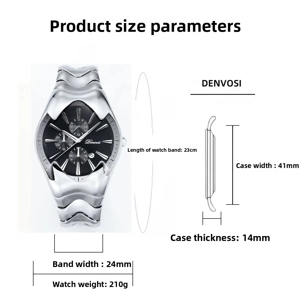 New Special-shaped Snake Men's Watches Y2k Style Personality Cool  Large Dial Watch Stainless Steel Strap Calendar Wristwatch
