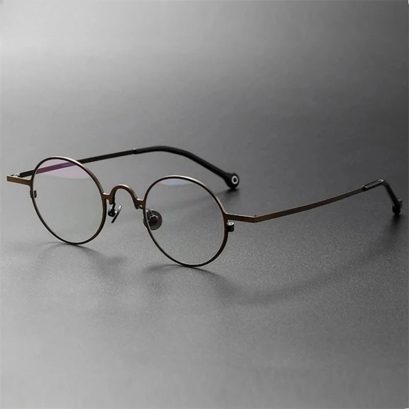 KIZN إطار بصري مستدير للرجال صغير Gafas نظارات عصرية للنساء نظارات مرنة خفيفة كلاسيكية للعدسات الطبية العالية