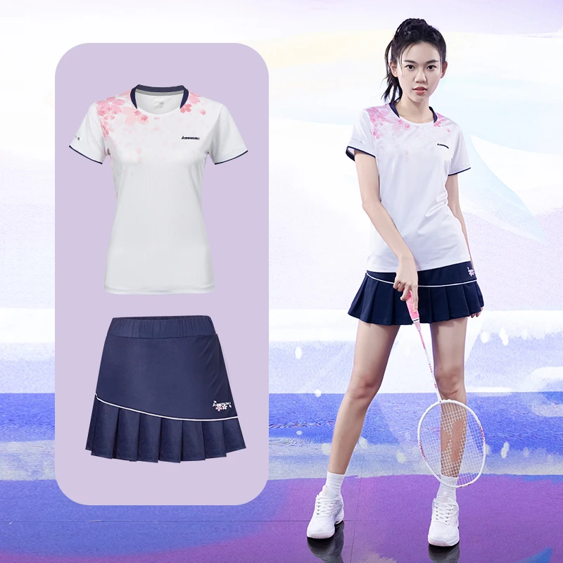 Kawasaki Original Women 's Badminton Suit Sport Breathable and sweat absorbing Summer Badminton Clothing Women