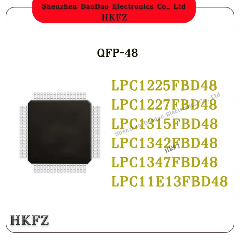 

LPC1315 LPC1227 LPC1225 LPC1225FBD48 LPC1227FBD48 LPC1315FBD48 LPC1342FBD48 LPC1347FBD48 LPC11E13FBD48 IC MCU Chip QFP-48