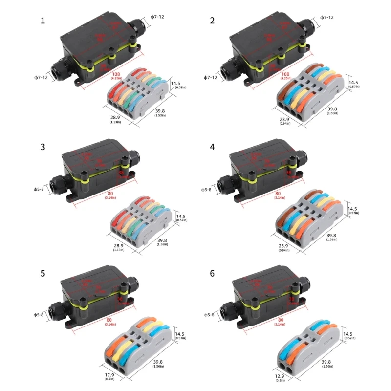 Durability Plastic Electrical Wire Connector For Harsh Weather Conditions 83CF