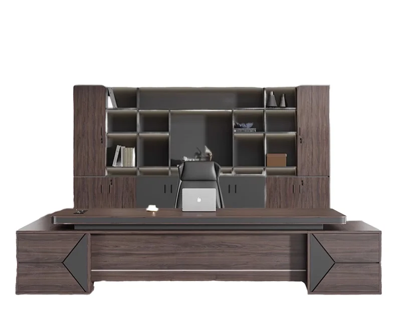 *Luxury High-end Feel L-shaped Desk Stylish Simplicity Modern Work Table Easy Installation Office Computer Desk