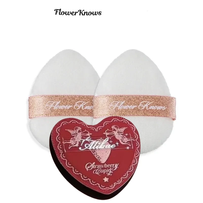 Flower Know Mini Finger Powder Puff 2 Piece/Pack Makeup Powder Puff Loose Super Soft