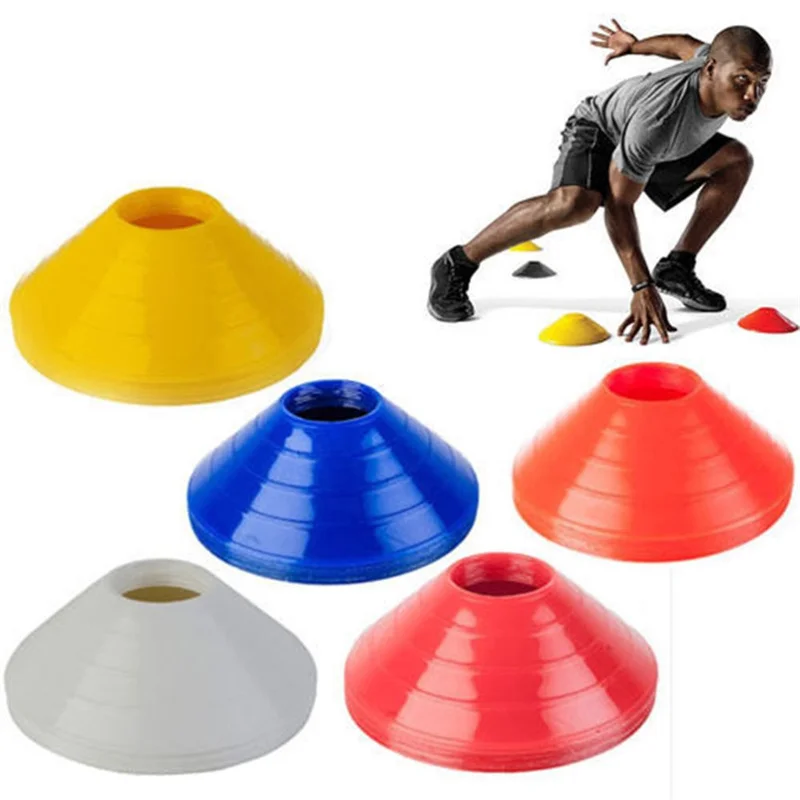 

10Pcs Agility Disc Cone Set Football Training Saucer Cones Marker Discs Multi Sport Training Space Cones Training Accessories