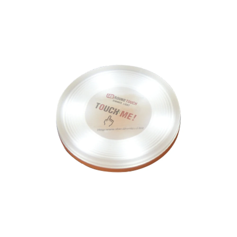 

6 Led Touch Sensor Night Light Dimmable Round Touch Control Lamp For Bedroom Closet Cabinet Basement Home Decoration Pure