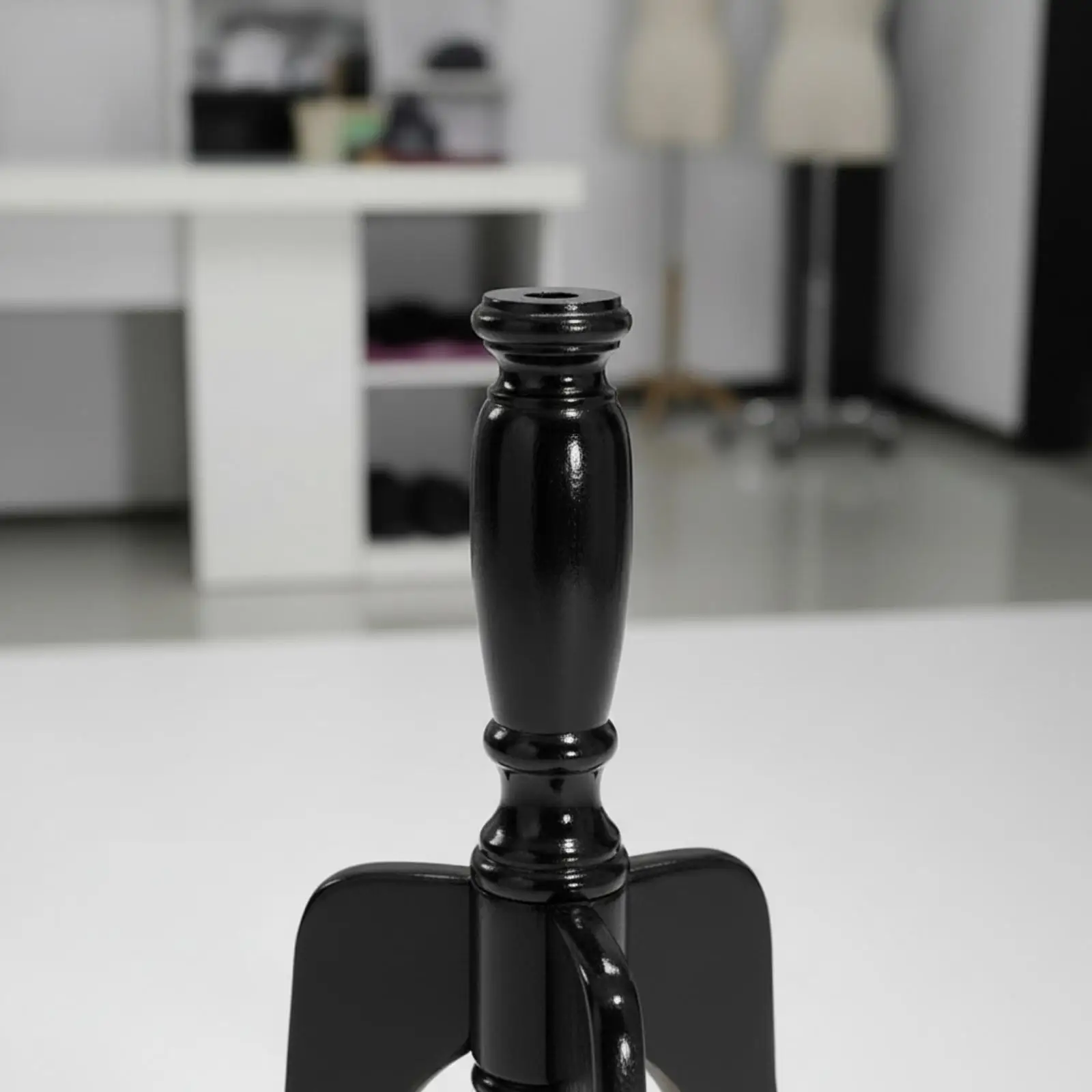 Carved Wooden Display Stand Tripod Base for Storefront Visual Merchandise Mannequin Jewelry