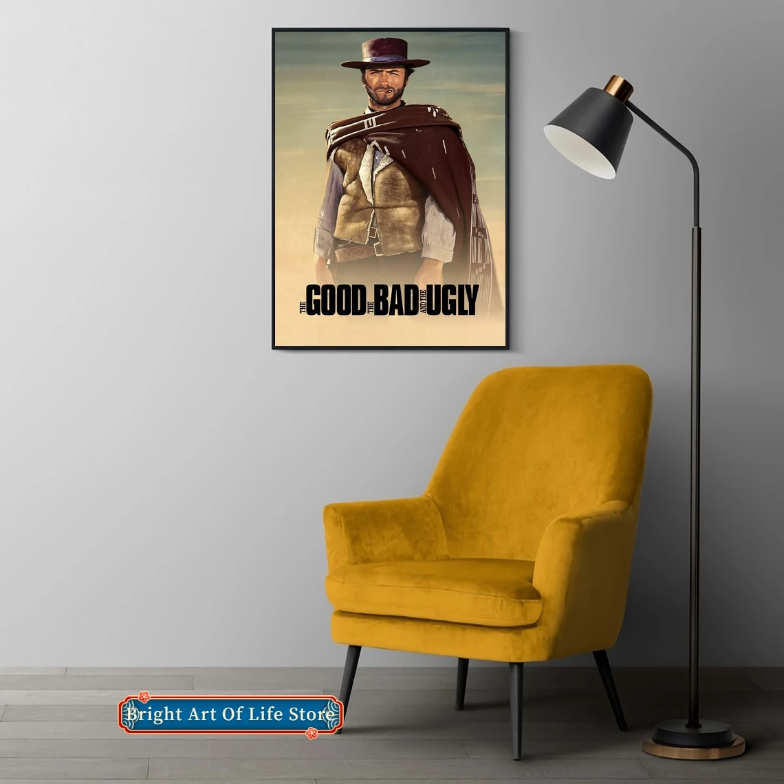 

The Good, the Bad and the Ugly (1966) Classic Movie Poster Cover Photo Canvas Print Apartment Home Decor Wall Painting