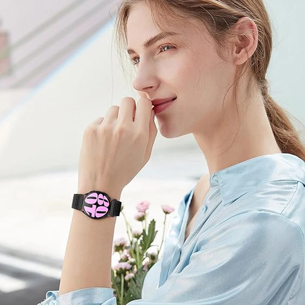 Нейлоновый ремешок для Samsung Galaxy Watch 4/5 Pro/6 classic/active 2 44 мм 40 мм спортивный браслет correa Huawei GT 2e 3 4 Ремешок 22 мм 20 мм