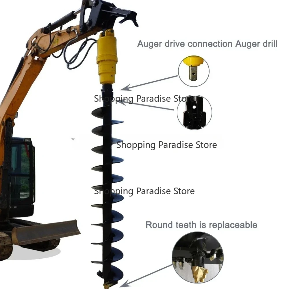 Heavy Duty Hydraulic Auger Drives Earth Drill for Excav-ator New Design Construction Equipment Tool