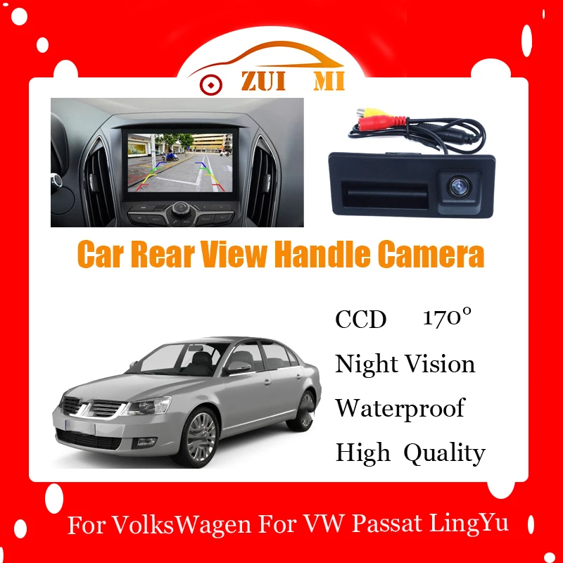 Car Reverse Rear View Camera For VolksWagen VW Passat LingYu 2009 2010 Waterproof CCD Full HD Night Vision Backup Parking Camera