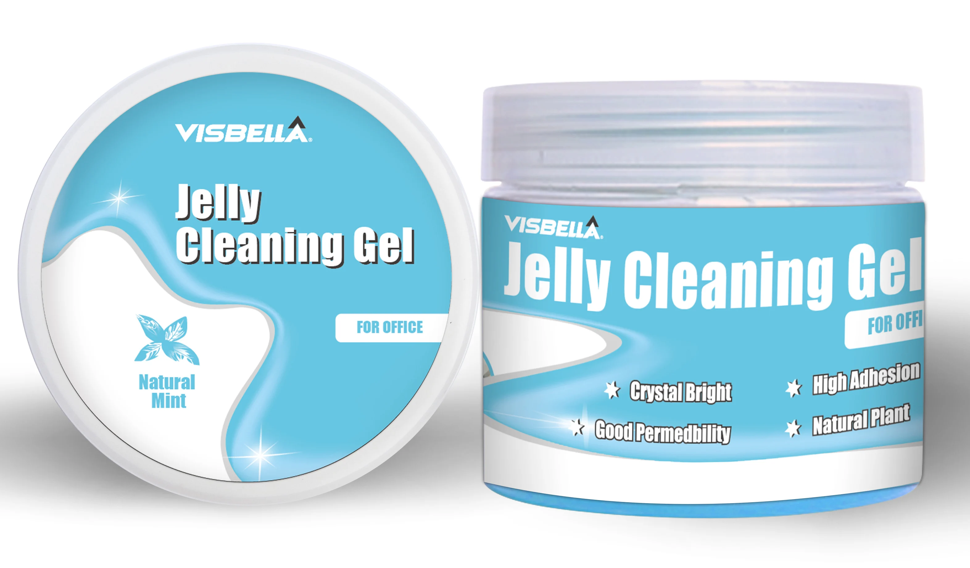 Visbella 160g Jelly Cleaning Gel Auto Air Vent Outlet Car Dust Removal Keyboard Gap Cleaning Mud