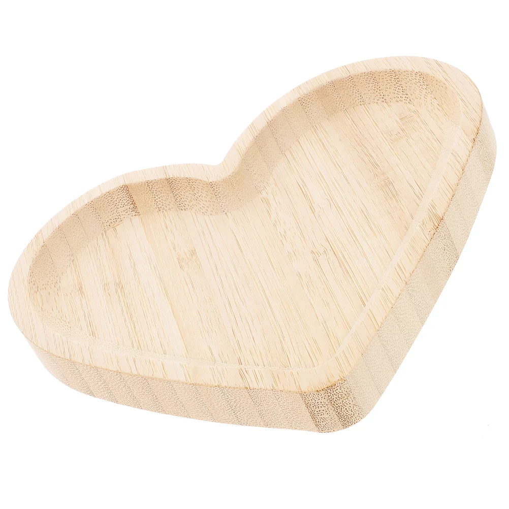 

Food Heart Shaped Wooden Pallet Cupcake Stand Wear-resistant Fruit Tray Valentines Day Decor