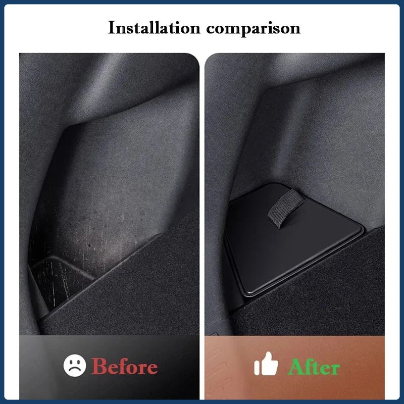 For BYD Atto 2 2024 2025 Car Trunk Side Storage Box ABS Plastic Groove Organizer Tray Interior Stowing Tidying Auto Accessories