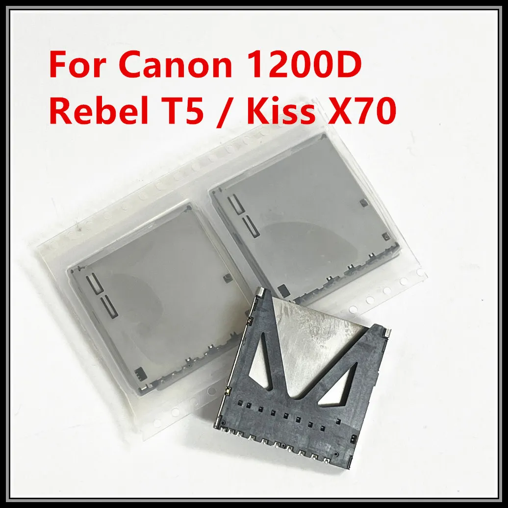 NEW For Canon 1200D / Rebel T5 / Kiss X70 SD Memory Card Reader Connector Slot Holder Camera Replacement Repair Spare Part