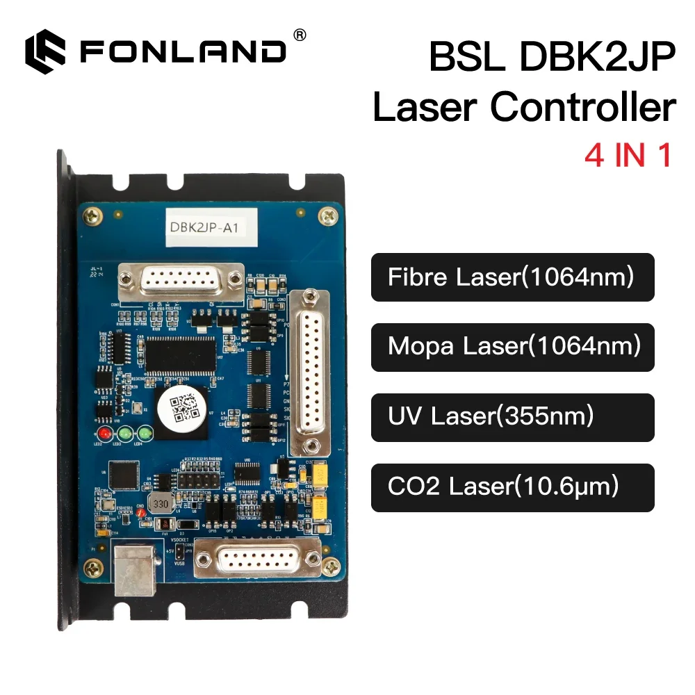 Fonland DBK2JP 4 IN 1 Laser Control Controller with BSLAPP Software for Fibre Mopa UV CO2 Laser Marking Machine Extended Axes