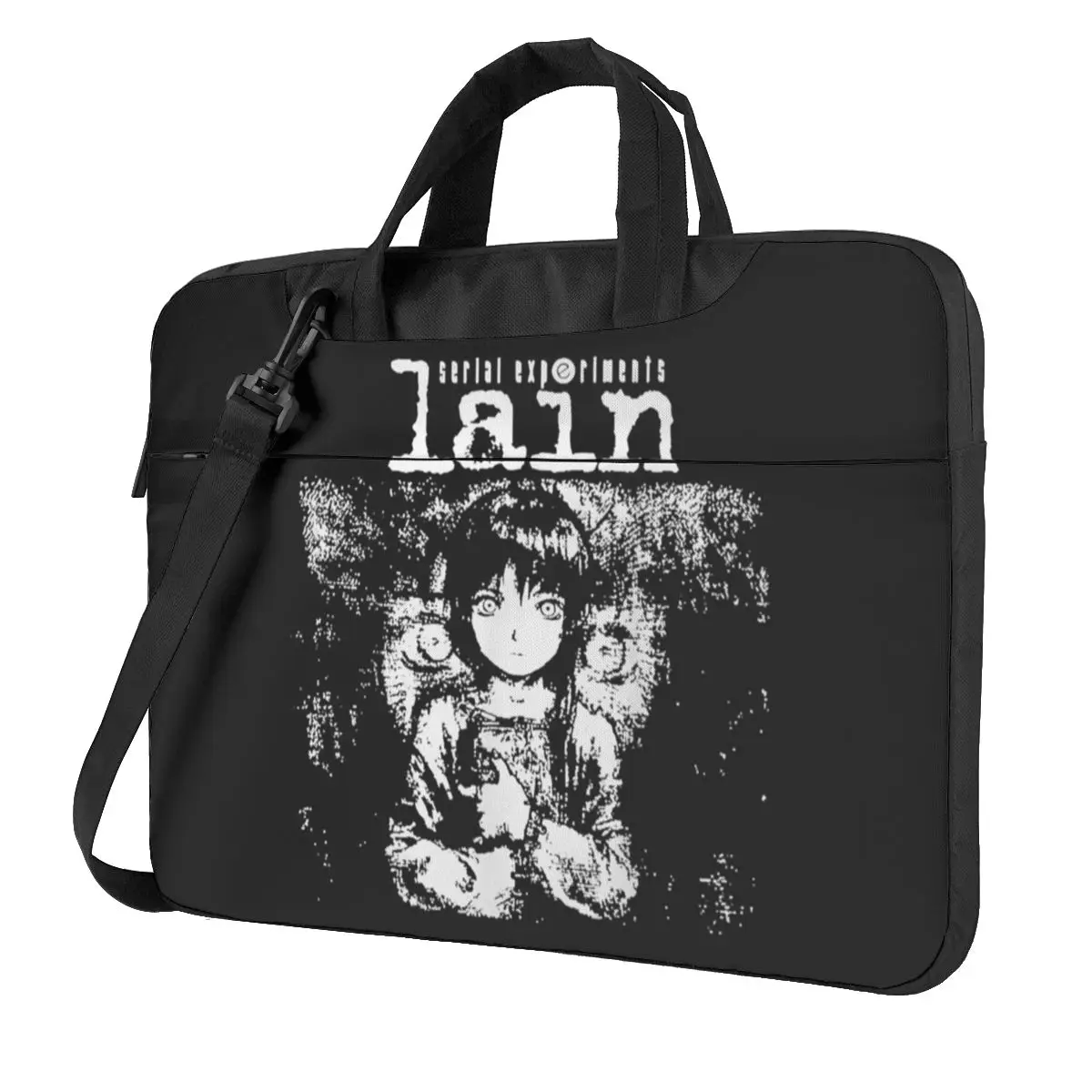 Serial Experiments Lain Laptop Bag Anime For Macbook Air Pro Acer Dell 13 14 15 15.6 Case Kawaii Shockproof Pouch