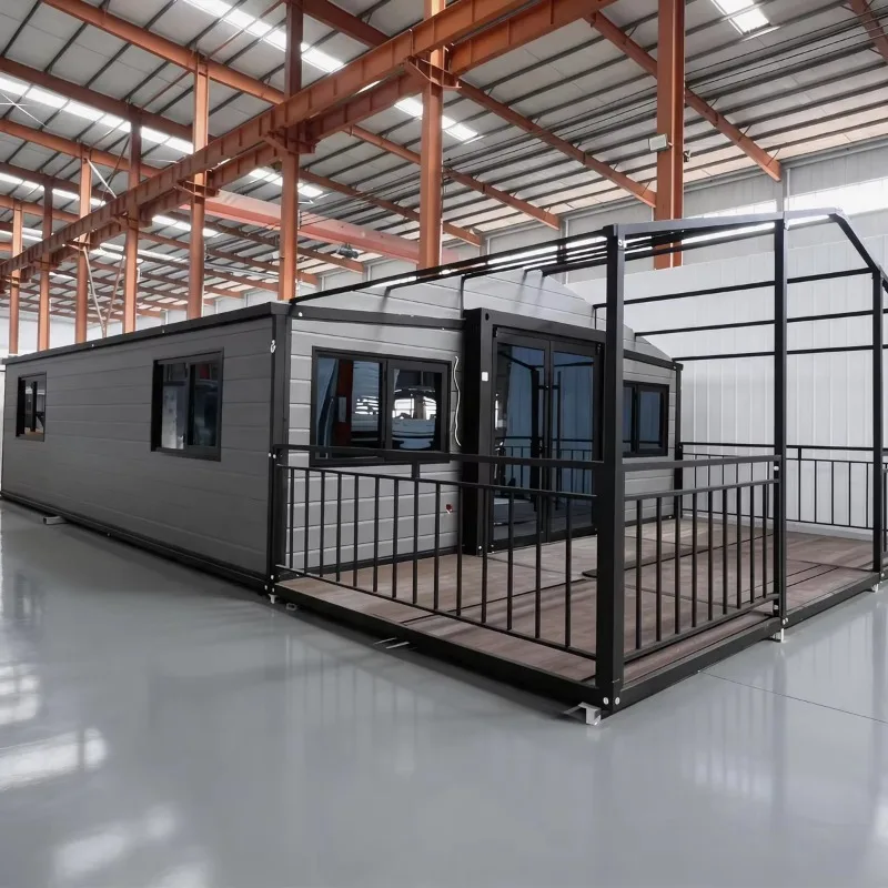 20Ft Luxury Prefabricated Steel Container House Foldable Mobile Extendable Mobile Home Mobile Prefab Homes