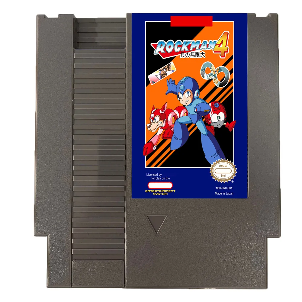 Rockman 4 Minus Infinity NES Rom Hack - 8 Bit 72 Pins Game Card PAl/NTSC USA Version Game Cartridge For NES Classic Console