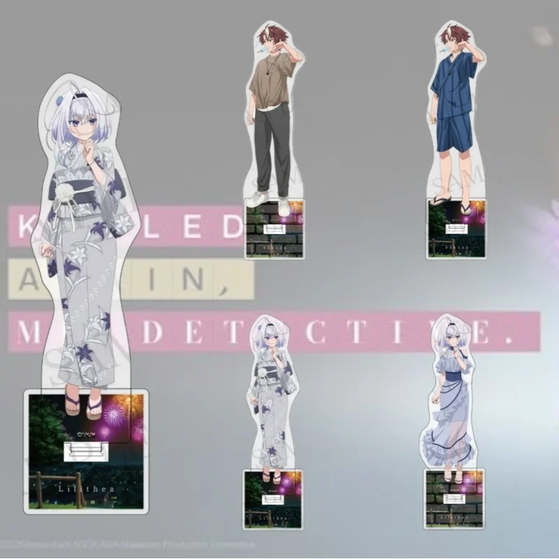 Killed Again, Mr.Detective? 15CM Anime Acrylic Stand keychain Anime Figure Sakuya Otsuki Lilithea Anime Peripheral Gift for Fans