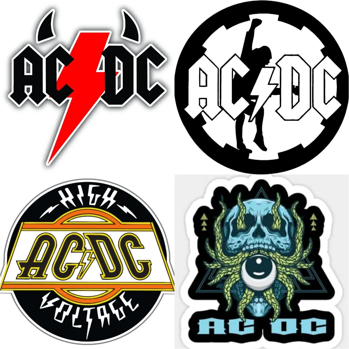 AC DC HELL Music Group BANDS Sticker 3M American Made Truck Wall Truck-Car Camper Decal Motorcycle Off-road Accessories