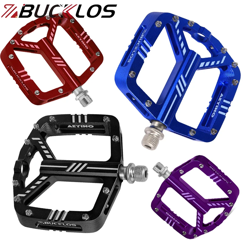 BUCKLOS 3 Bearing Bicycle Pedal CNC Aluminum Alloy Mountain Bike Pedals Non-slip Road Bike Pedal Ultralight MTB Pedals