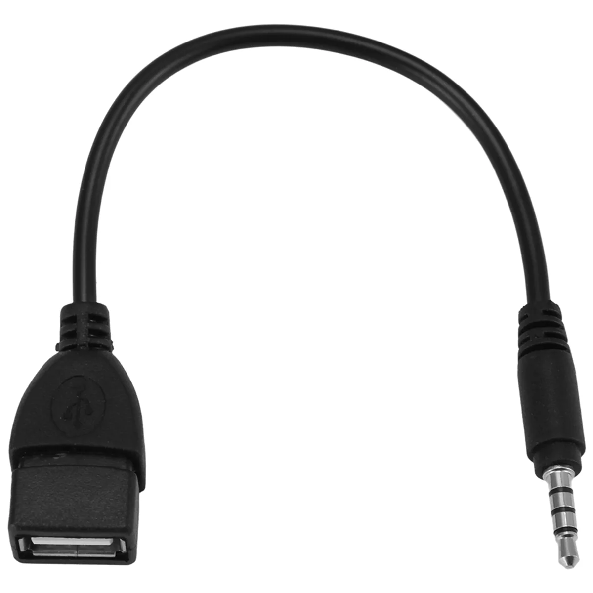 

Новый USB-разъем, AUX, разъем 3,5 мм для аудиокабеля для зарядки данных, черный