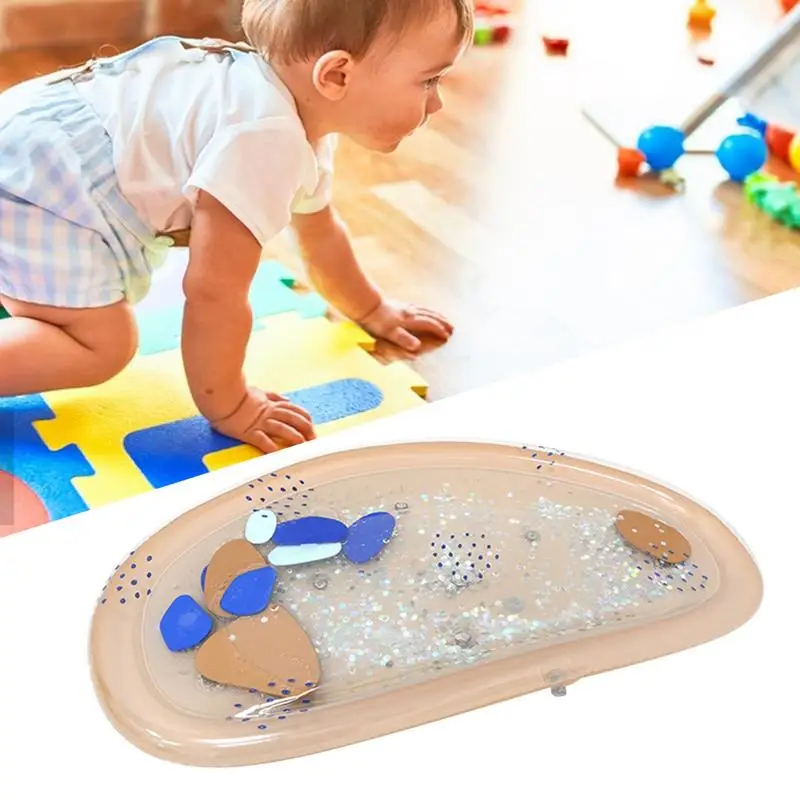 Alfombra grande de agua para jugar al bebé, tapete con pulverizador para playa, juguete de juego al aire libre, inflable de PVC, cojín grande y grueso, regalo para niños, 1 ud.