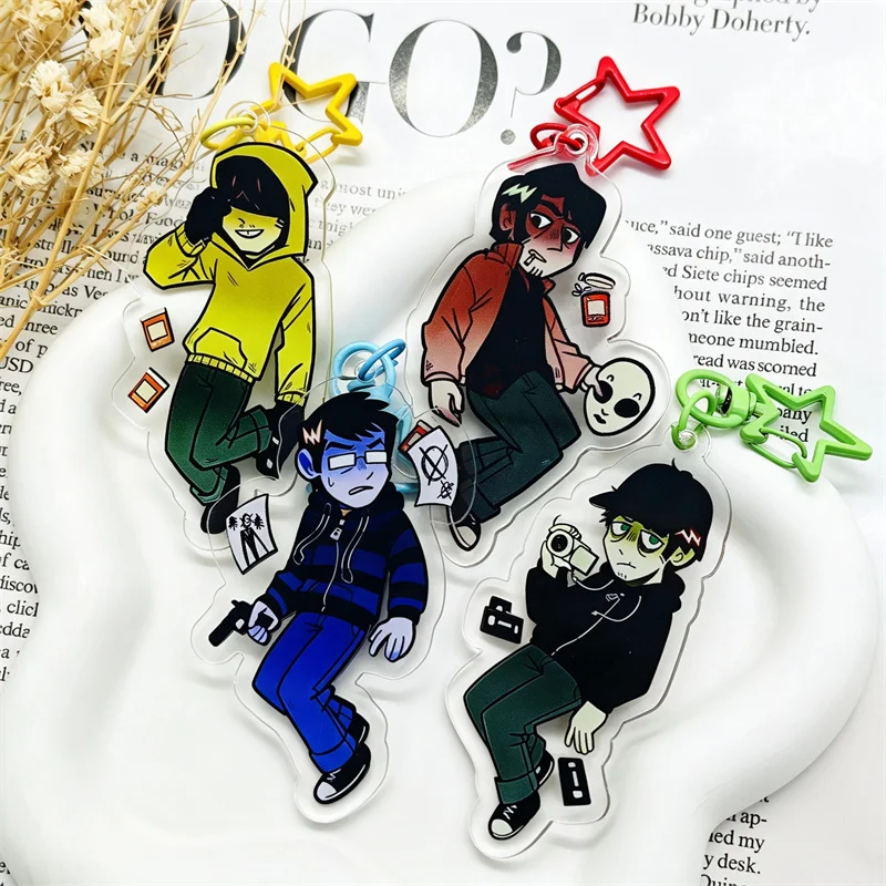 Slenderman‑Inspired Marble Hornets Masky Hoodie Jay Tim Alex Brian Cosplay Keychain Keyring Pendant Key Chain Accessories Prop