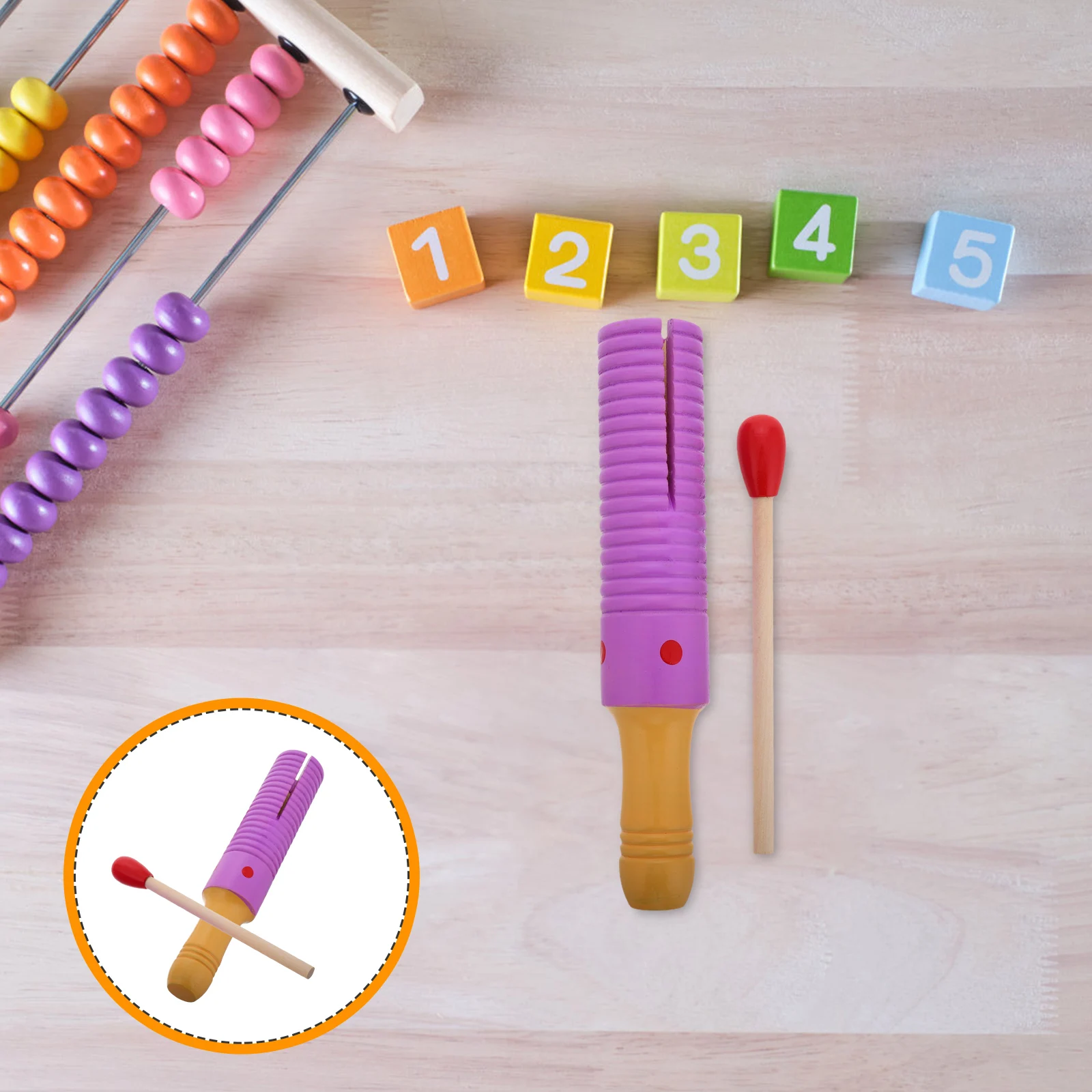 

Multifunction Orff Instrument Child Baby Toys Wood Percussion with Rhythm Sticks