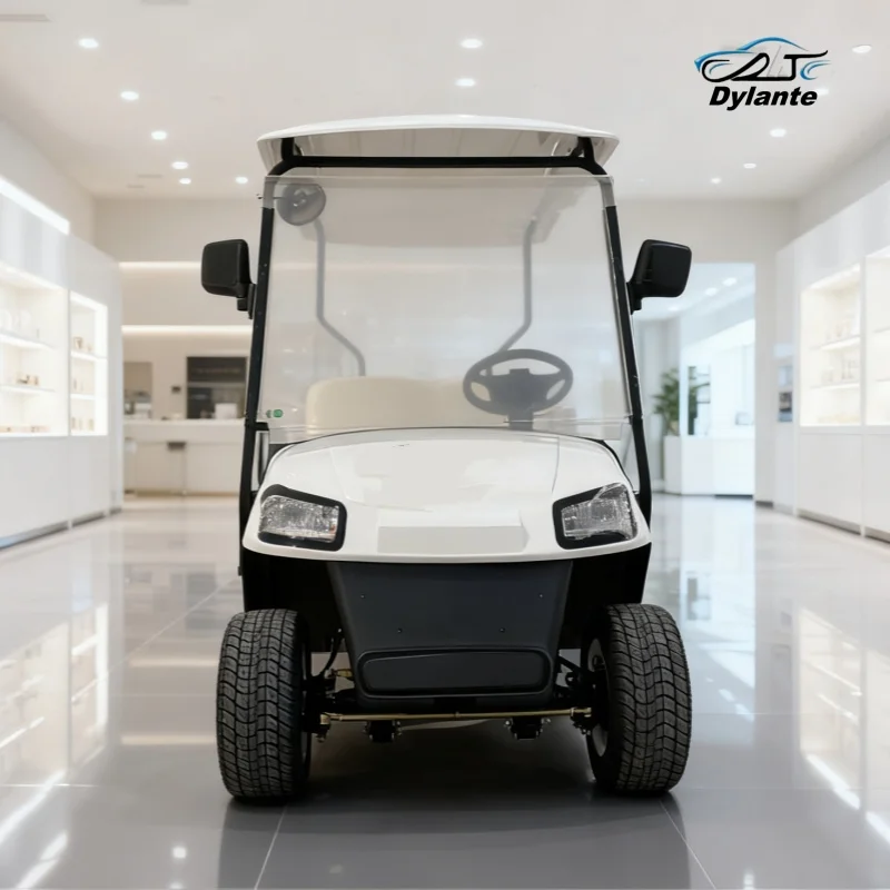 Luxury Lithium Golf Cart 120km Traveling Range 30% Climbing Capacity Electric Golf Cart With Rear Cargo Box Folding Cargo Cart