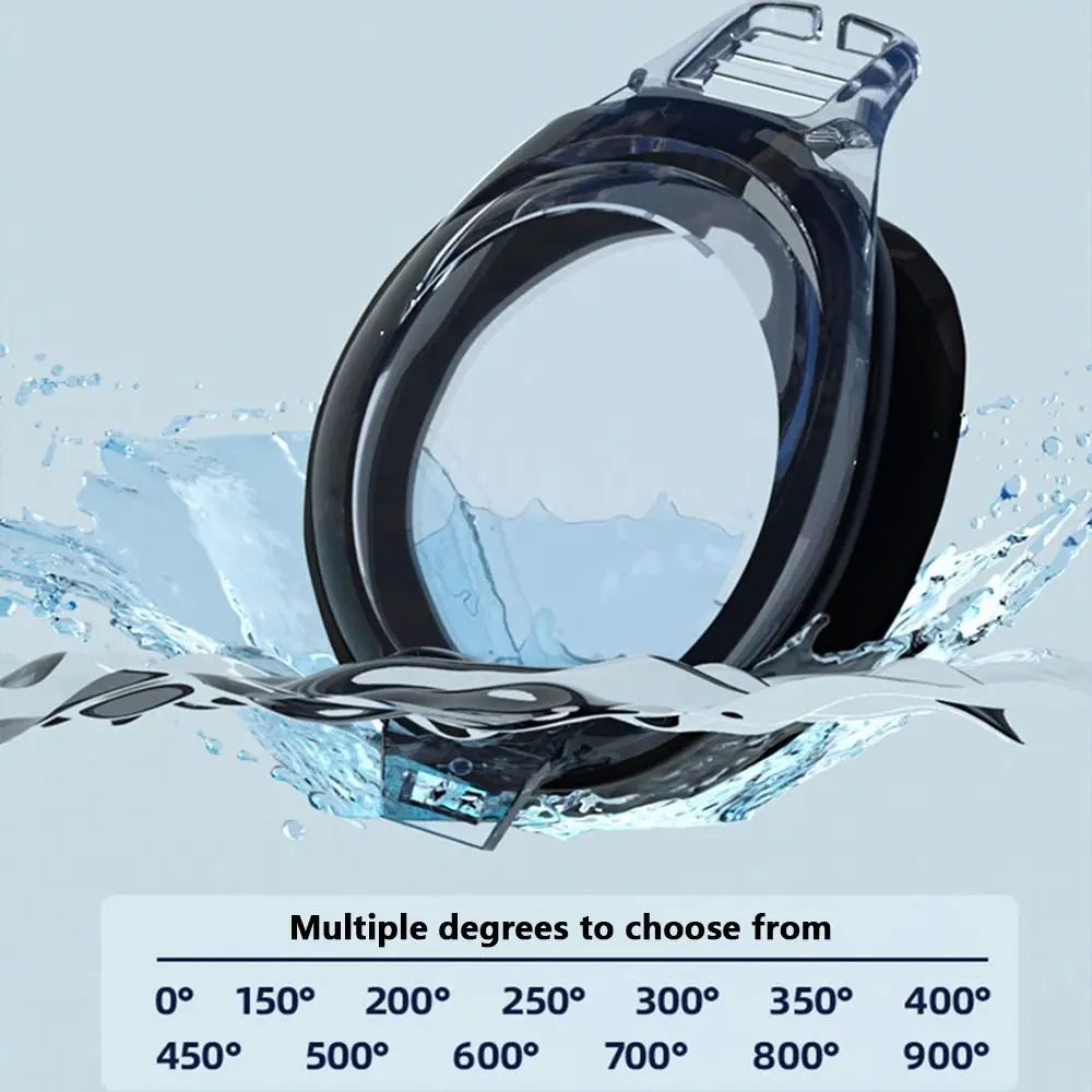 

Противотуманные очки для плавания 0 ~ 9,0, силиконовая зеркальная оправа, очки для дайвинга, плавания, ясное видение, быстрая регулировка