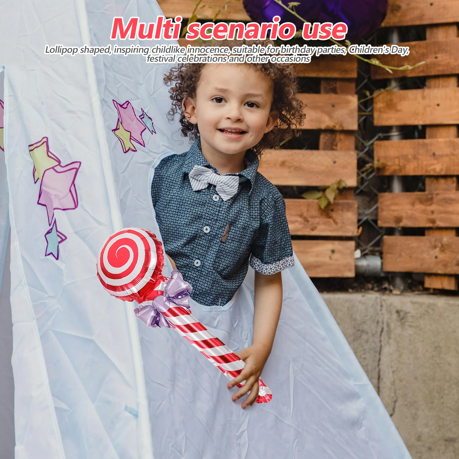 

50Pcs 47cm Inflatable Lollipop Balloons Candyland Party Decor Giant Lollipop Props for Birthday Events Big Lollipops Jumbo