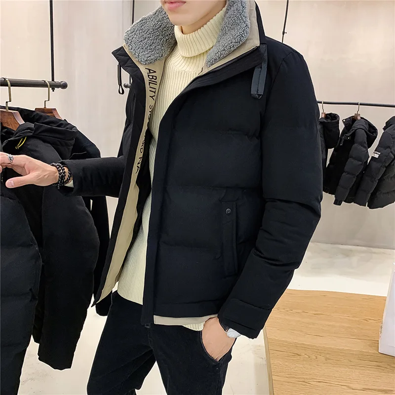 New Spring Winter Bomber giacca con cappuccio da uomo cappotti Casual giacca a vento capispalla maschile cerniera cappotto spesso abbigliamento di