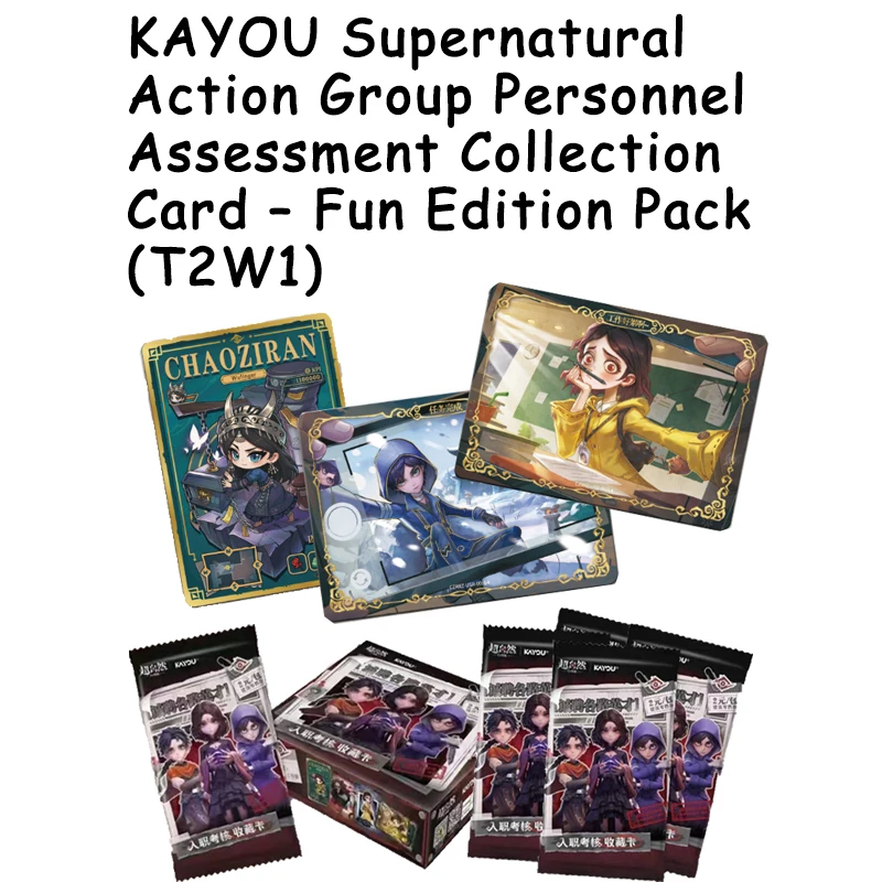 Supernatural Action Team KAYOU T2W1 Anime Cards Job Assessment Collection Pack Paper Trading Collectible Hobby Gift Decor