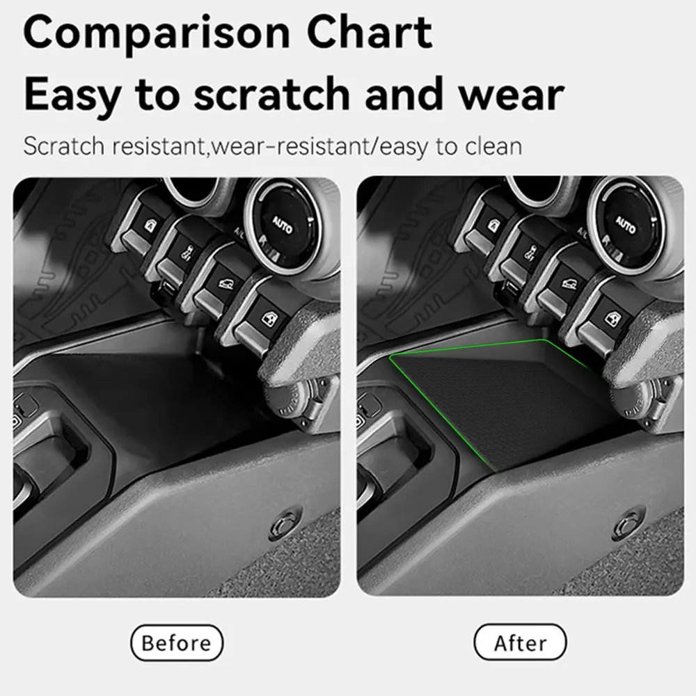 For Suzuki Jimny 2024 2025 Center Console Storage Box Central Tray Pad Organizer Stowing Tidying Car Interior Accessories Black - Image 6