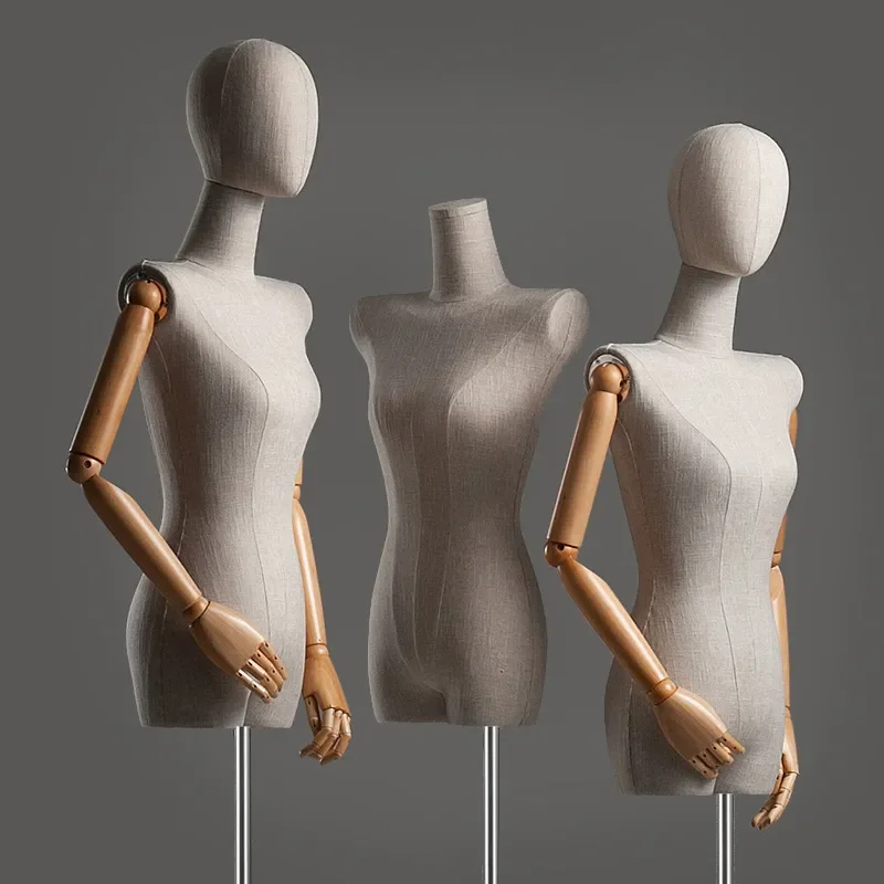 High End Korean Style Flat Shoulder Mannequin for Clothing Store Window Display Fashion Dummy Model Props Retail Shop