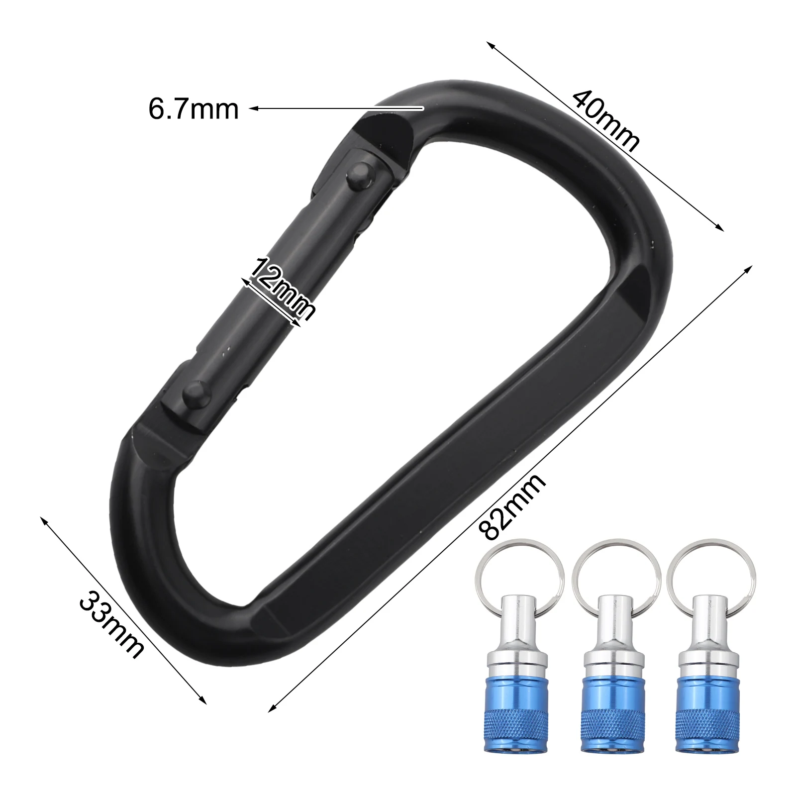 Non Slip Drill Bit Holder Non-Slip Bit Holder Drill Bit Holder Lightweight Keychain Holder Metal Bit Holder Heavy-Duty Holder