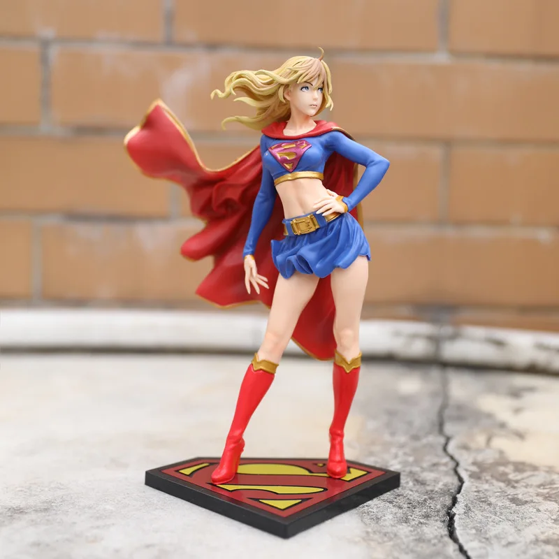 Dc Comic Bishoujo Supergirl  Pvc Action Figure Anime Figure Super Hero Girls Figura Collectible Model Toys Doll Gift