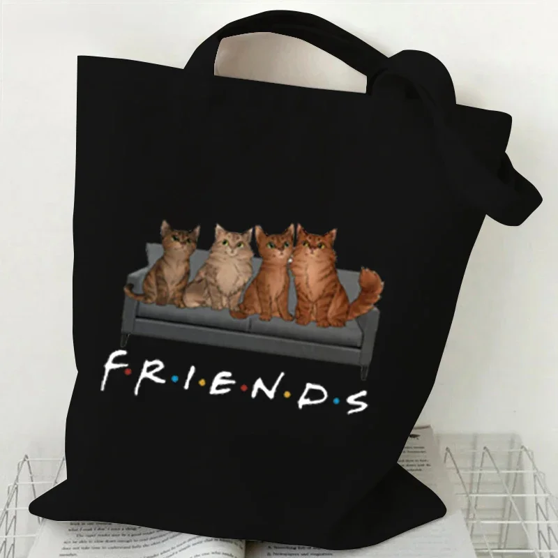 CENTRAL PERK Graphic Handbags for Women Friends Tv Show Canvas Tote Bag Fashion Shoulder Bag for Women Friends Tv Show Print Bag