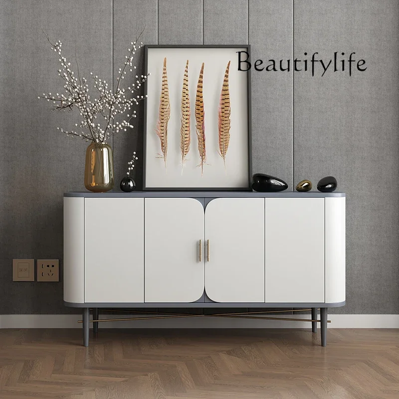 kk Nordic light luxury paint dining side cabinet individuality creative entrance cabinet modern simplicity high sense fashion