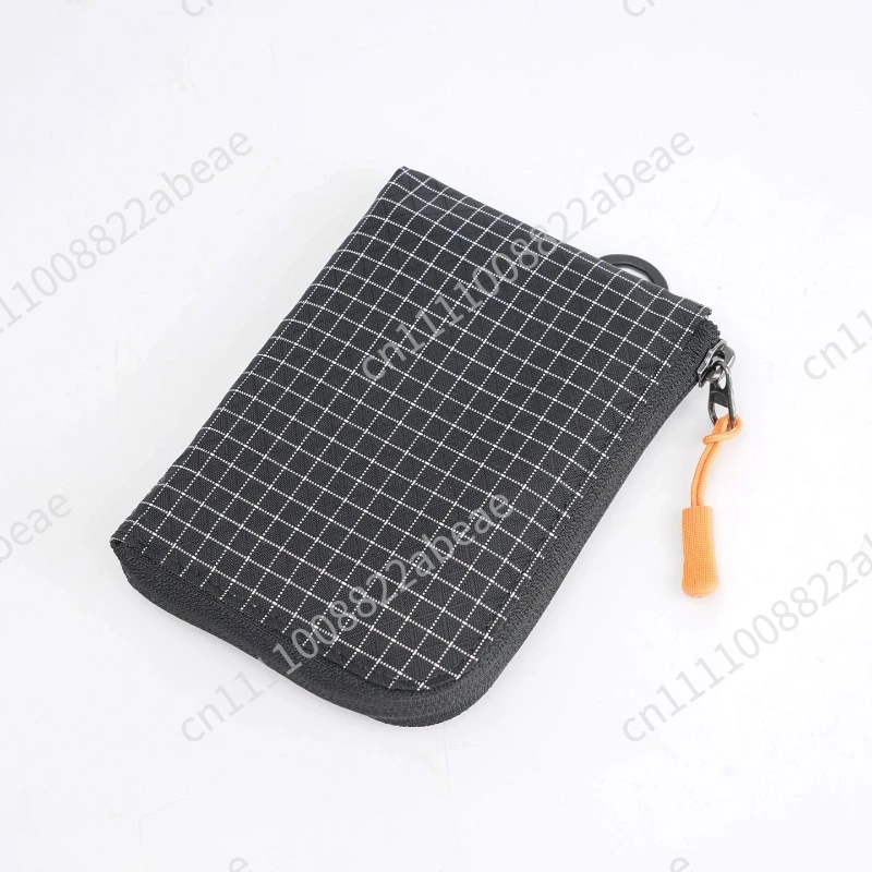 Multi Functional Small Zipper Credit Card Holder Bag Coin Wallet Outdoor Pack Hanging D Ring Camping Hiking Mini EDC Pouch Purse
