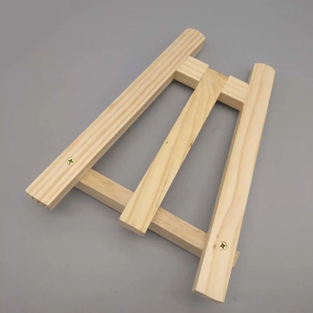 

4Pcs Mini Wooden Stand Small Easel Smooth Finish Table Easel for Home Shop Display Calendar Photo Frame Bracket Painting Storage
