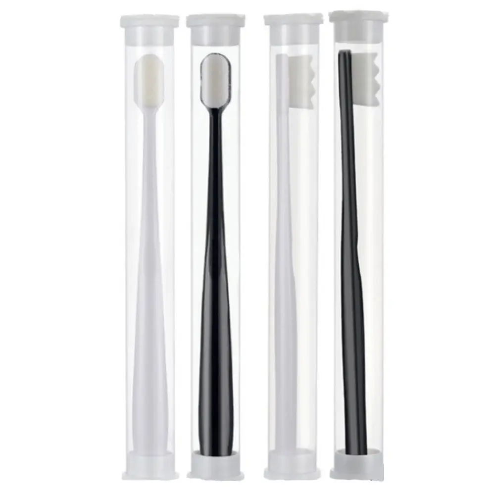 4 pcs Toothbrush Bristles Travel Soft Handle Toothbrushes Bamboo Halloween Christmas New Year Micro Nano Toothbrushes Adults