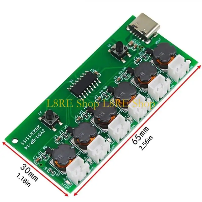 L8RE High Efficiency 6 Sprays Ultrasonic Humidifier Module Atomization Control Board