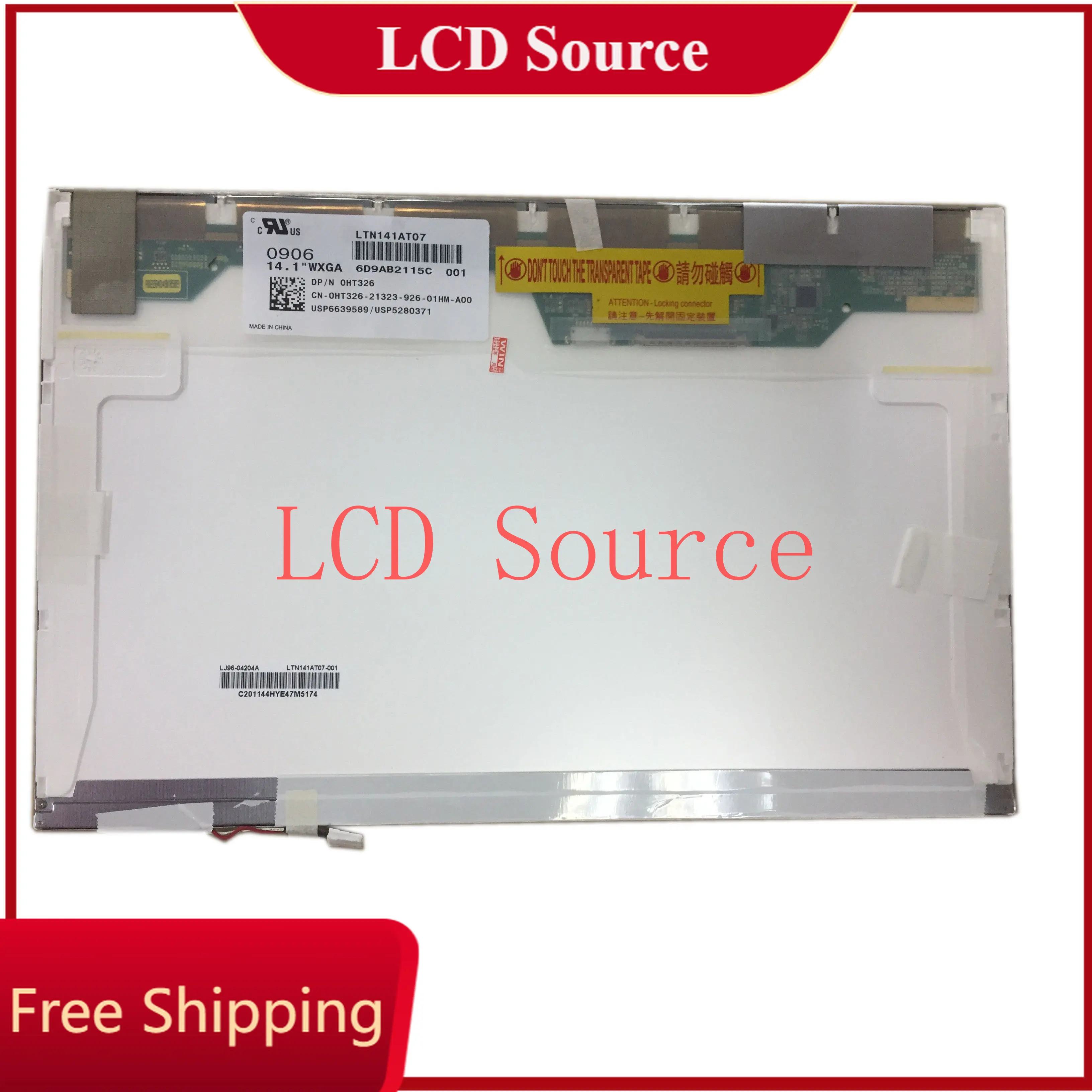 

LTN141AT07 fit B141EW01 B141EW02 N141I3-L01 B141EW04 V.4 V.3 HT141WXB-100 LTN141AT01 LP141WX3 LP141WX1