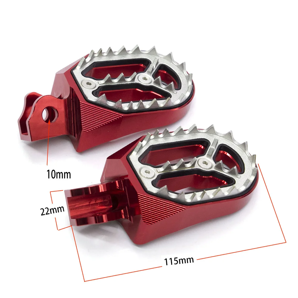 Foot Pegs For Kawasaki KLX125 KLX125 D-Tracker Footpegs KLX150 / L/ BF/ S KLX230 / S / SE / SM / R / RS KLX232 2024-2025
