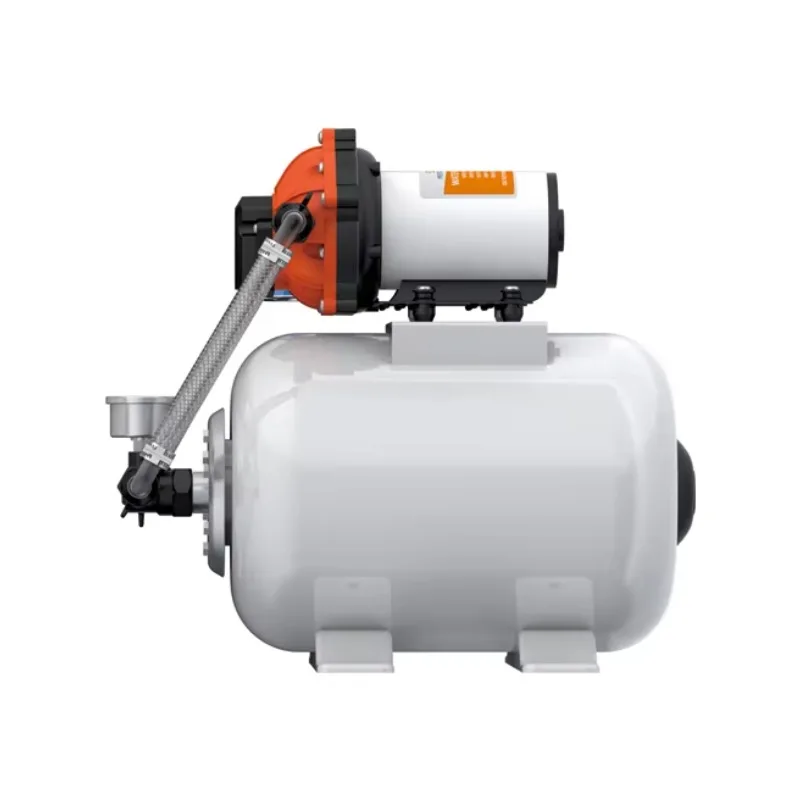 8L Diaphragm Pump Low Pressure Accumulator Pressure Boost System 12v Water Pump Self-priming 6 Feet For Marine/RV UseATV&UTV