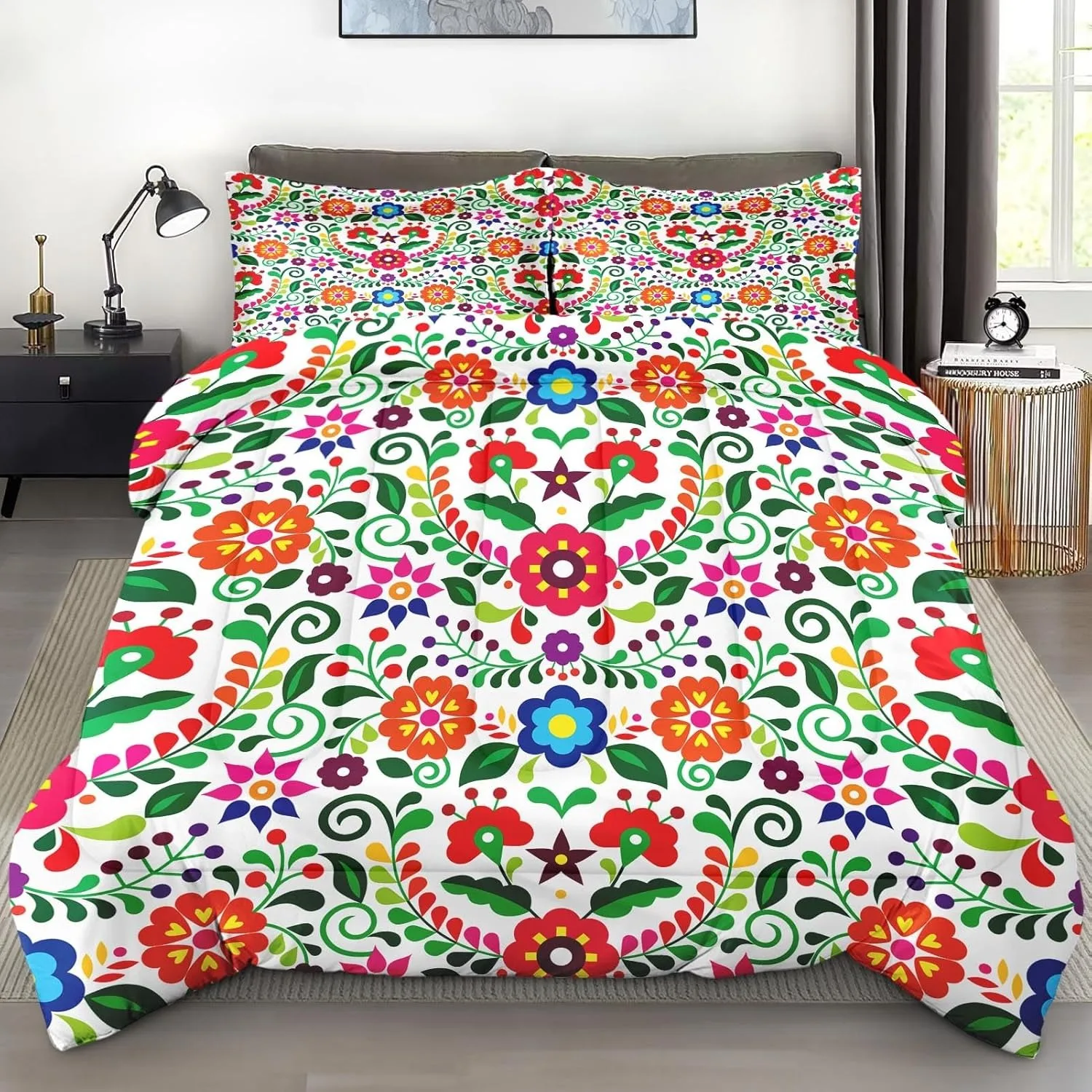 

Bohemian Mandala Bedding Set Irregular 3D Printed Duvet Cover Set Skin-Friendly Single Twin King Size For Adult Birthday Gift