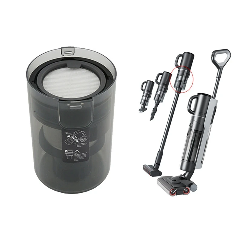 BAAG-Komponen Siklon Multi Kerucut Efisiensi Tinggi dan Tempat Debu untuk Penggantian Aksesori Penyedot Debu Dreame M12 M13