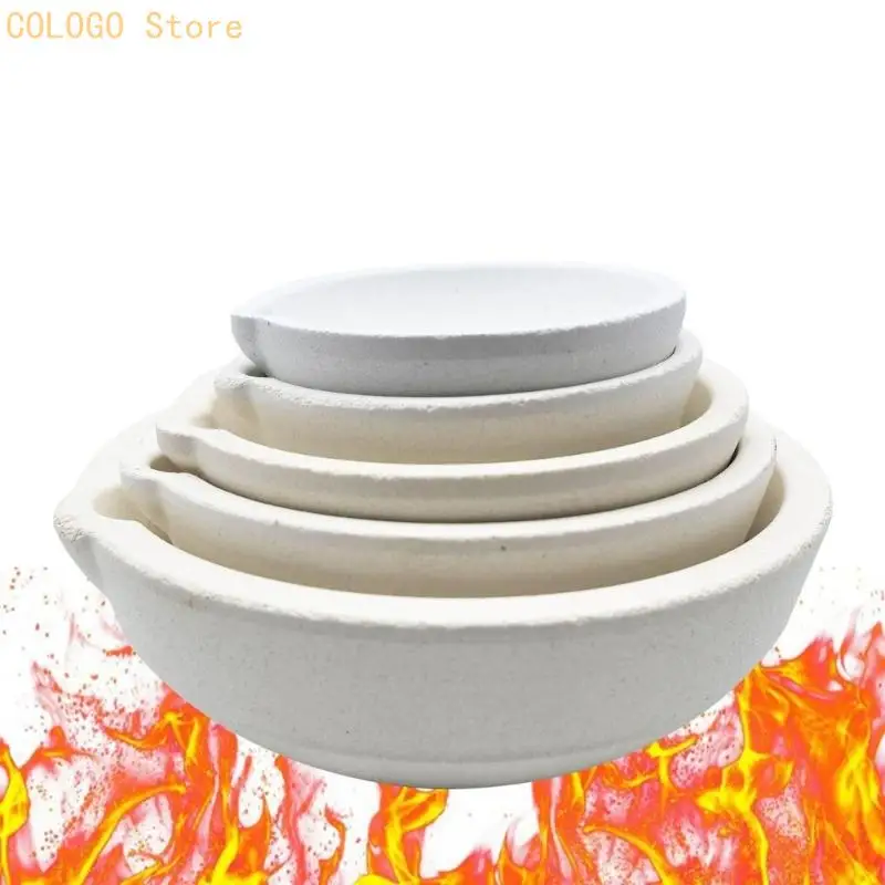Heavy Duty High Heat Resistant Dish Cup Crucible Bowl Set With Ergonomic Pouring Stream For Safe Metal Melting Process D0LD
